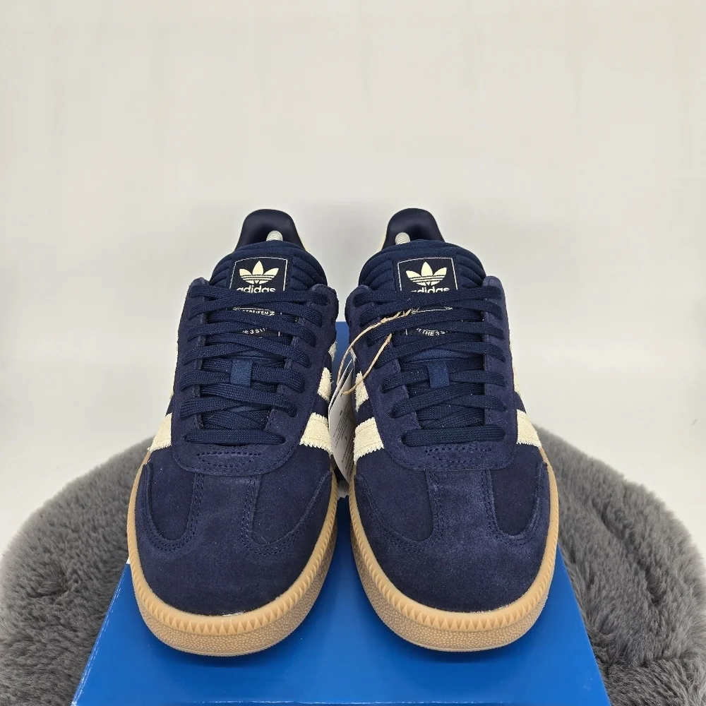 New Adidas Samba XLG 'Night Indigo Warm Vanilla' Men's Shoes Size 11 - Picture 2 of 9
